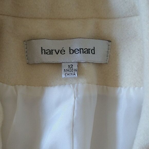 Wool Pea Coat Ivory size 12 - Picture 7 of 7